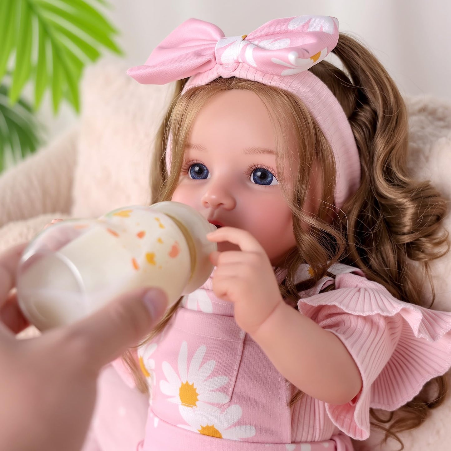 BABESIDE Reborn Baby Doll 20-Inch | Soft Cloth Body, Rooted Hair, Open Eyes