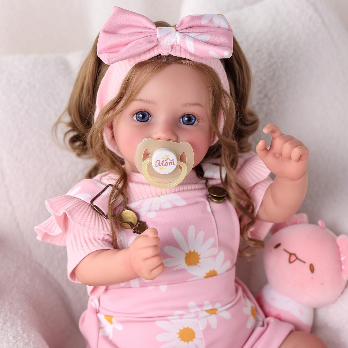 BABESIDE Reborn Baby Doll 20-Inch | Soft Cloth Body, Rooted Hair, Open Eyes