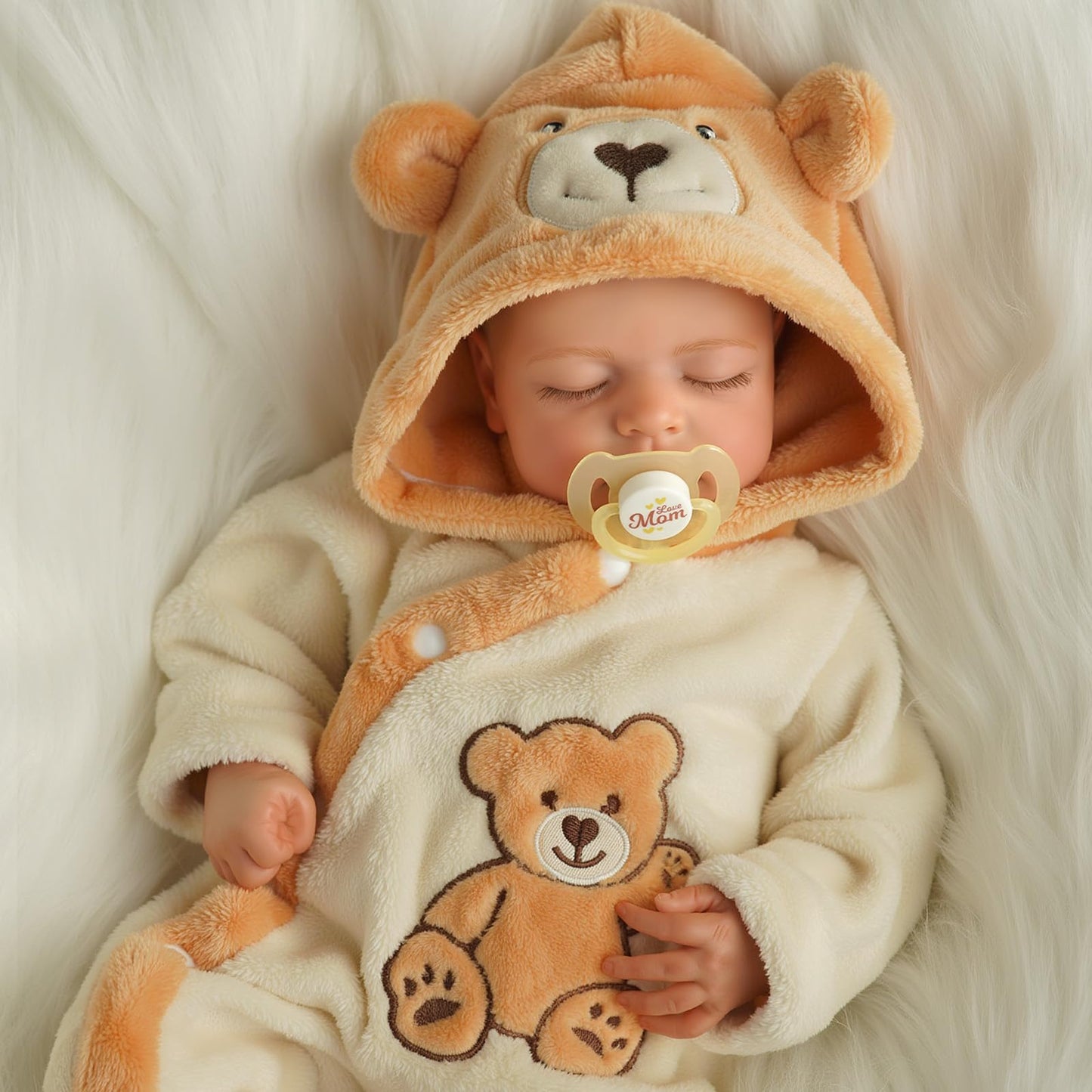 BABESIDE Reborn Baby Doll 20-Inch Boy | Soft Vinyl & Cloth Body, Realistic Sleeping Baby with Accessories
