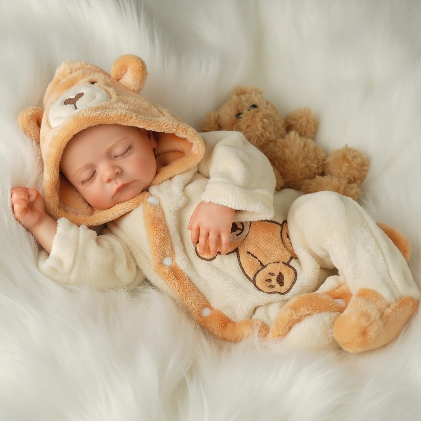 BABESIDE Reborn Baby Doll 20-Inch Boy | Soft Vinyl & Cloth Body, Realistic Sleeping Baby with Accessories