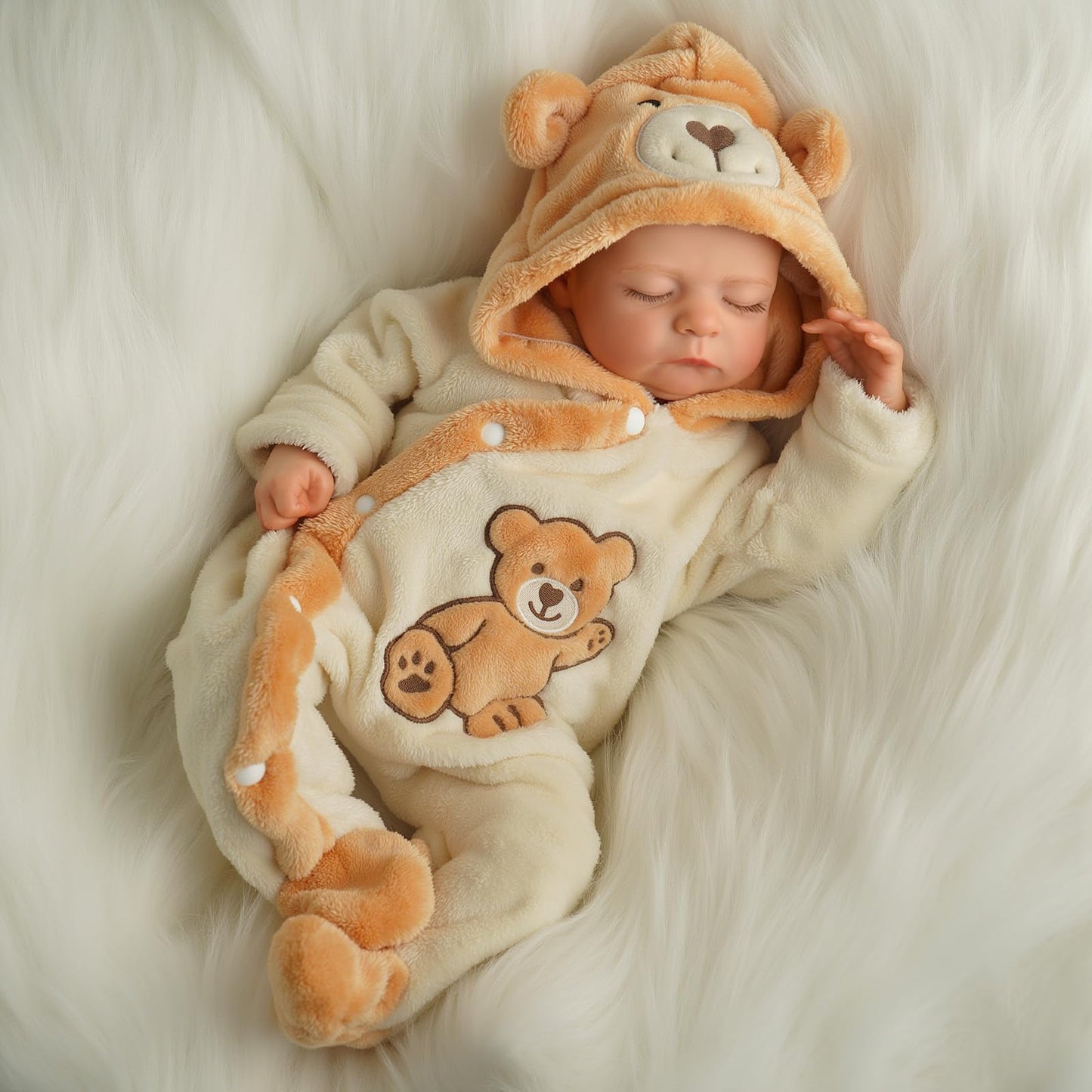 BABESIDE Reborn Baby Doll 20-Inch Boy | Soft Vinyl & Cloth Body, Realistic Sleeping Baby with Accessories