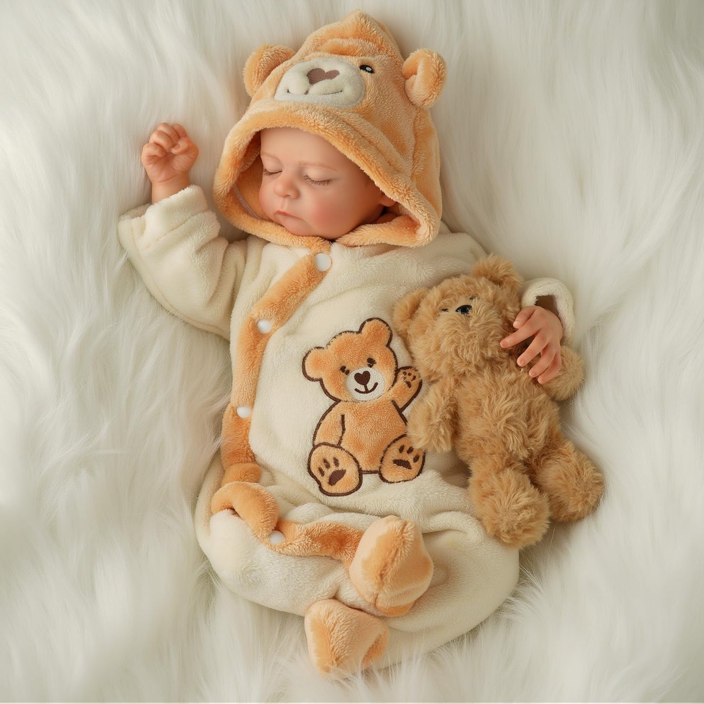 BABESIDE Reborn Baby Doll 20-Inch Boy | Soft Vinyl & Cloth Body, Realistic Sleeping Baby with Accessories