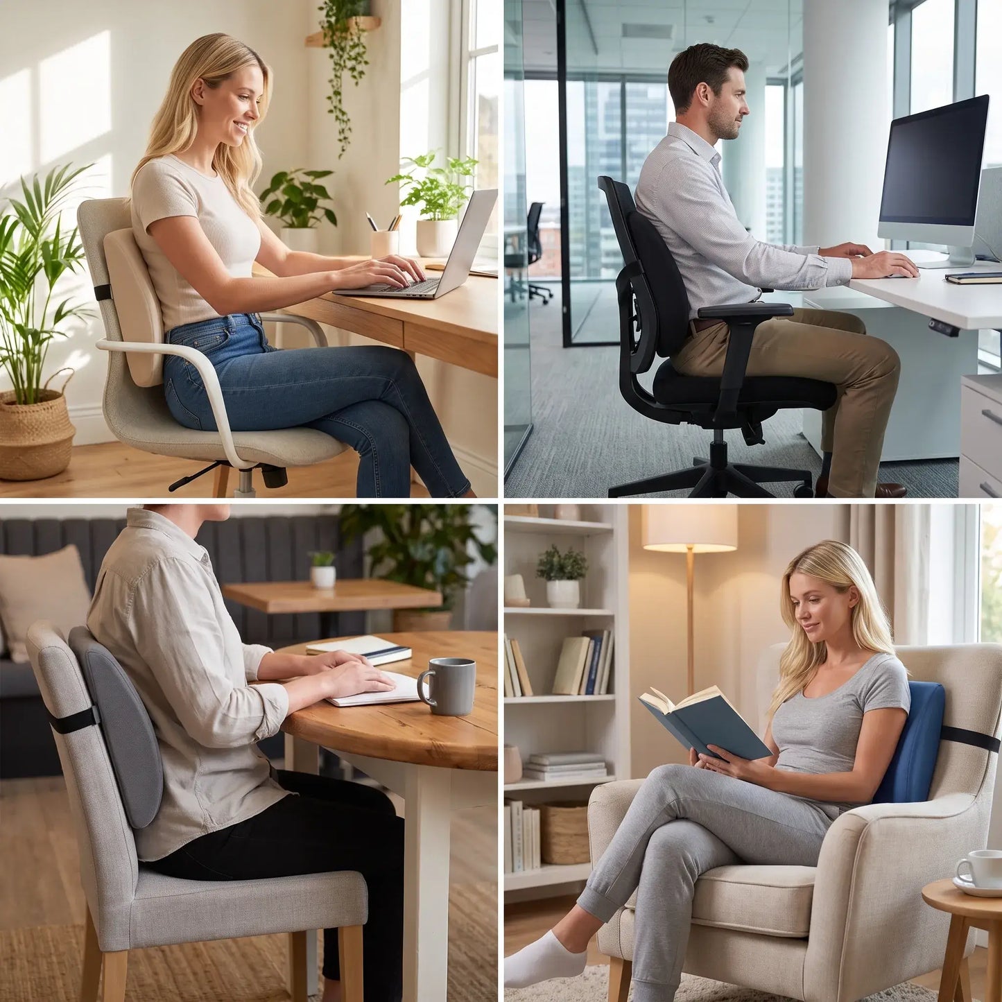 Orthopaedic Lumbar Backrest for Office Chair & Car