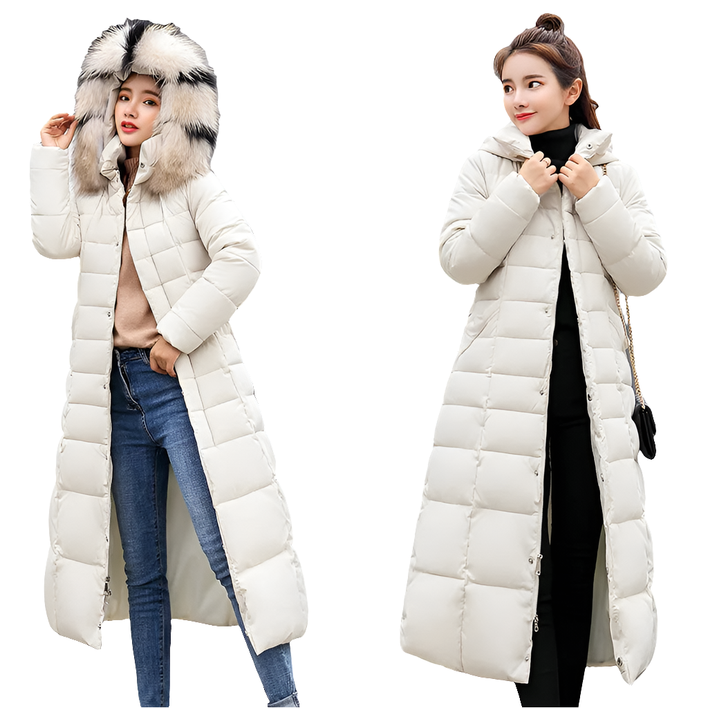 Women's Cotton Padded Warm Thick Parka Jackets