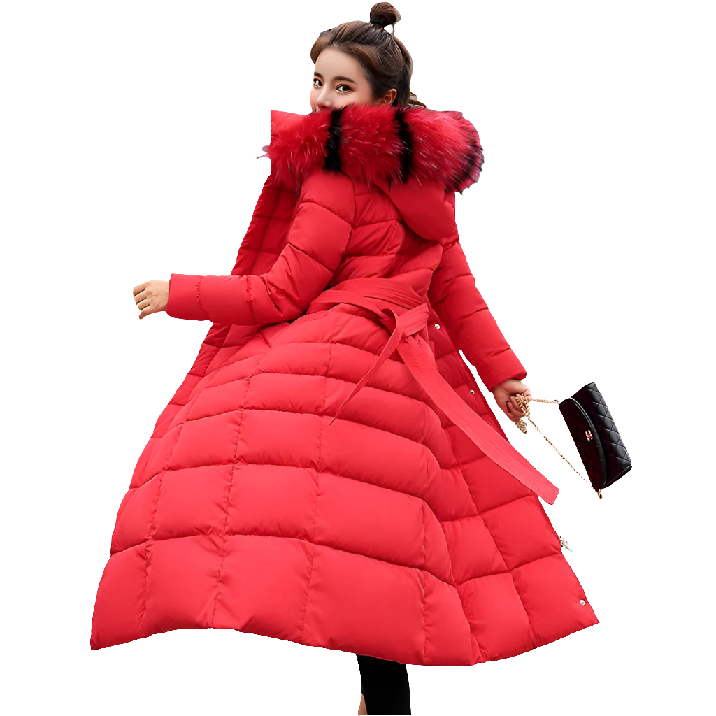Women's Cotton Padded Warm Thick Parka Jackets
