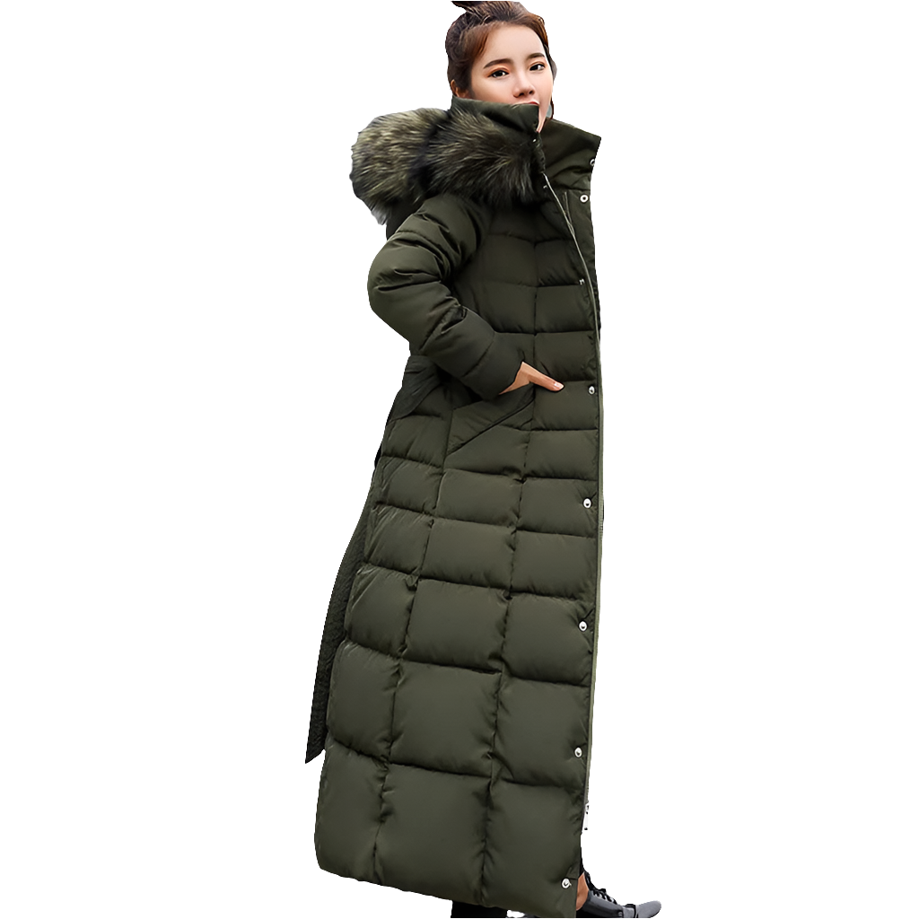 Women's Cotton Padded Warm Thick Parka Jackets