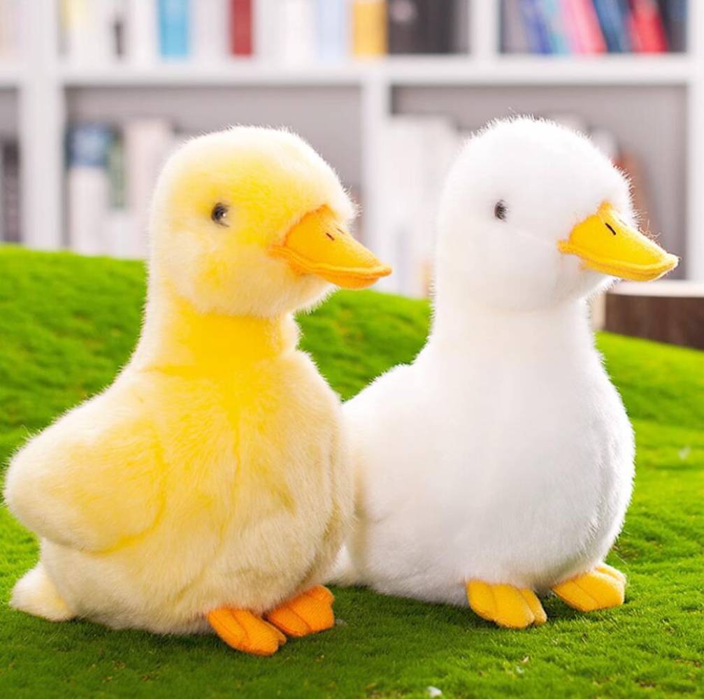 Backlood Toys 8-Inch Yellow Duck Plush – Soft, Cuddly Duck Stuffed Toy