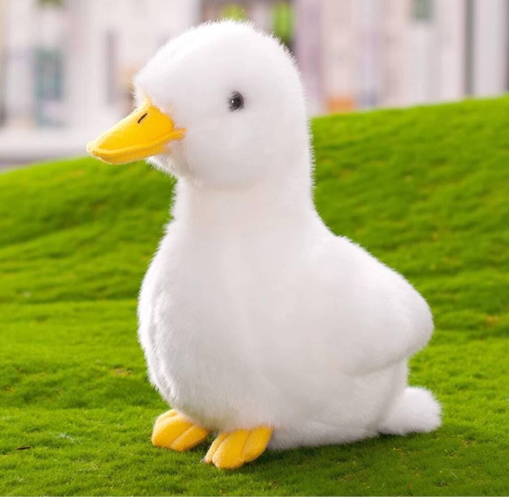 Backlood Toys 8-Inch Yellow Duck Plush – Soft, Cuddly Duck Stuffed Toy