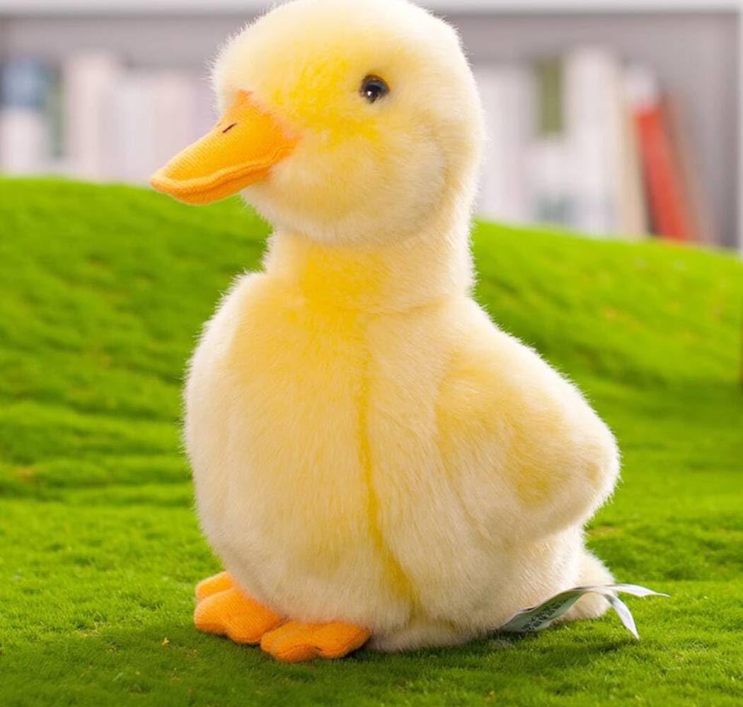 Backlood Toys 8-Inch Yellow Duck Plush – Soft, Cuddly Duck Stuffed Toy