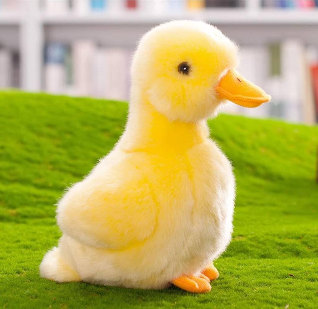Backlood Toys 8-Inch Yellow Duck Plush – Soft, Cuddly Duck Stuffed Toy