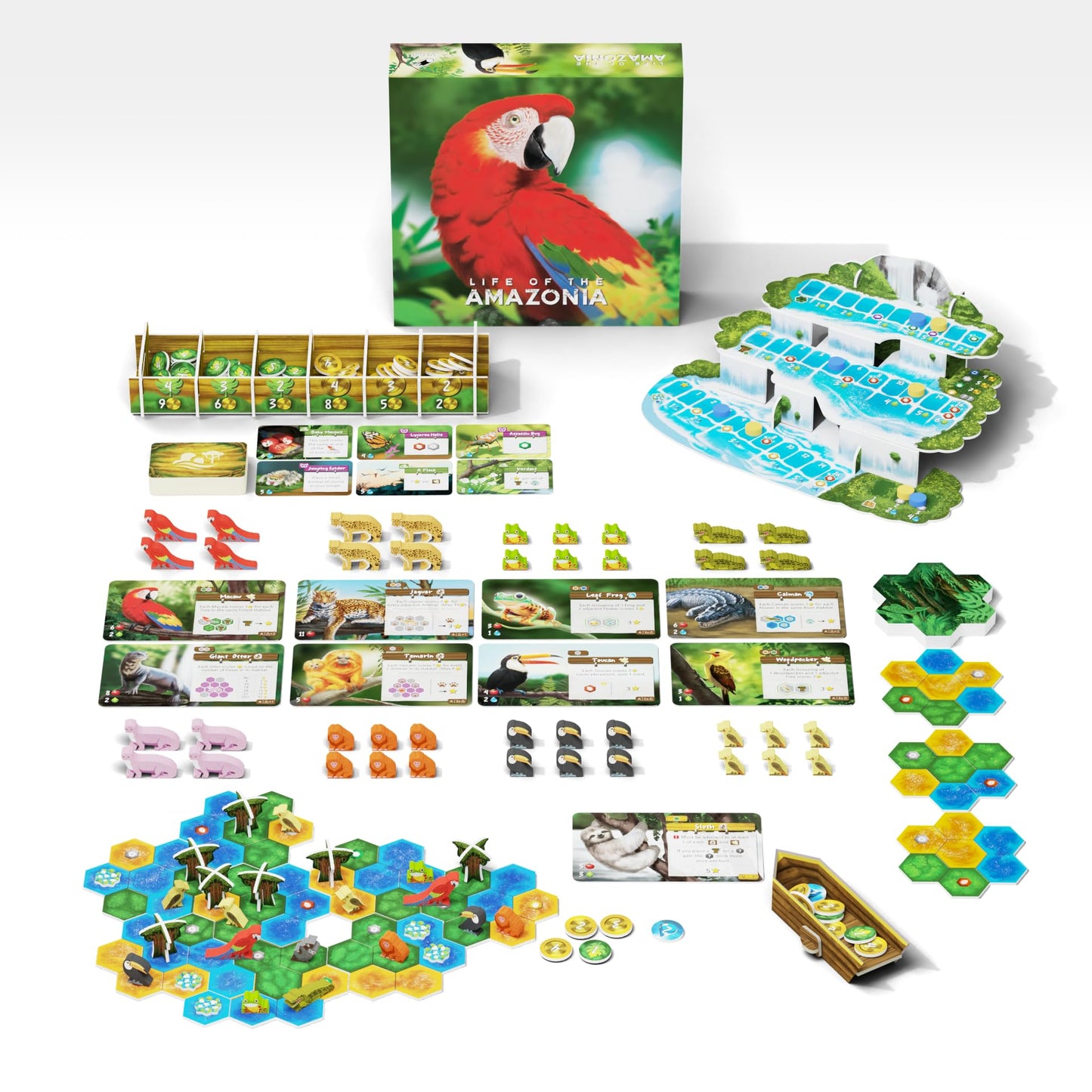 BAD COMET Life of The Amazonia Board Game — Jungle-Strategy for 1–4 Players (60–150 Min)