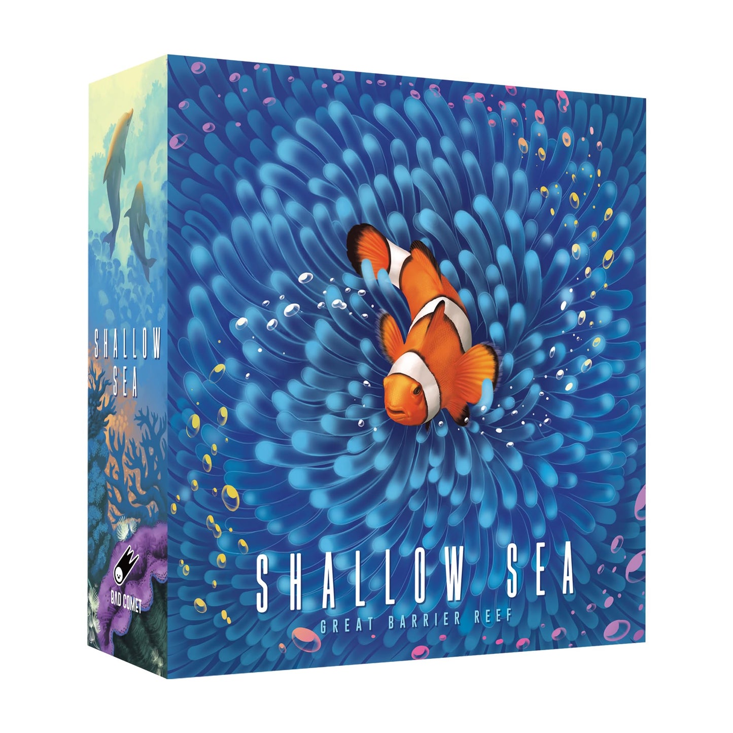 Shallow Sea Board Game by BAD COMET – 1–4 Players, 30–45 Min, Coral Reef Strategy