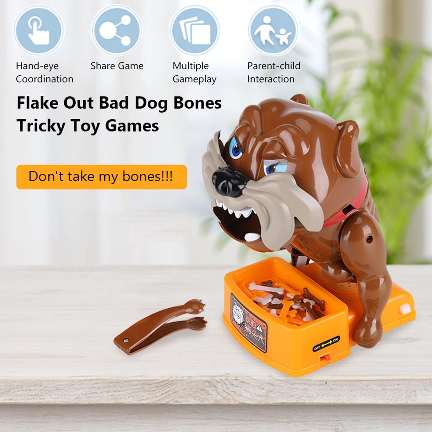 Bad Dog Toy - Dont Wake The Dog: Tricky Family Game & Barking Bulldog Toy