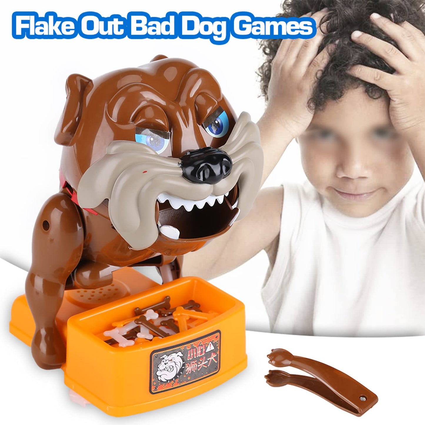 Bad Dog Toy - Dont Wake The Dog: Tricky Family Game & Barking Bulldog Toy