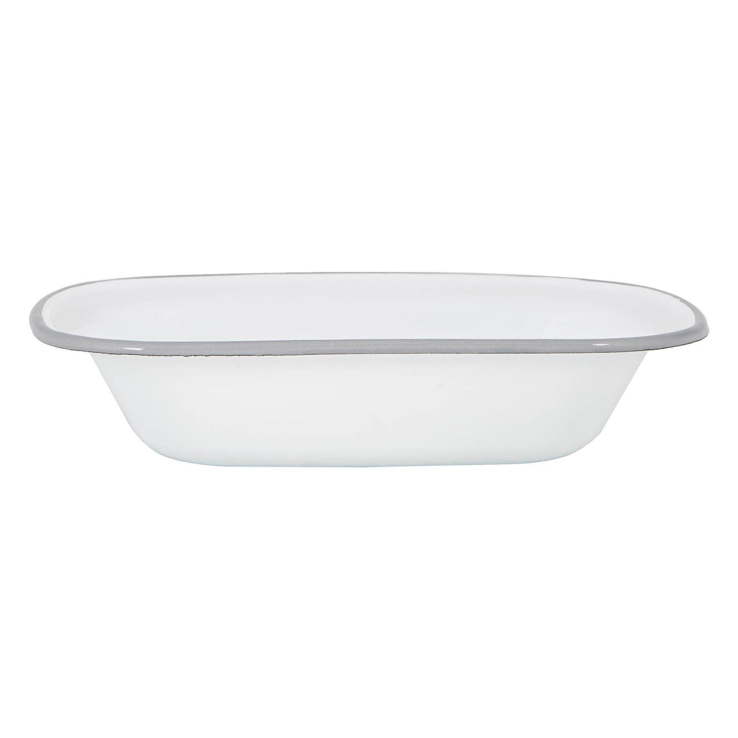 25cm White Enamel Pie Dish