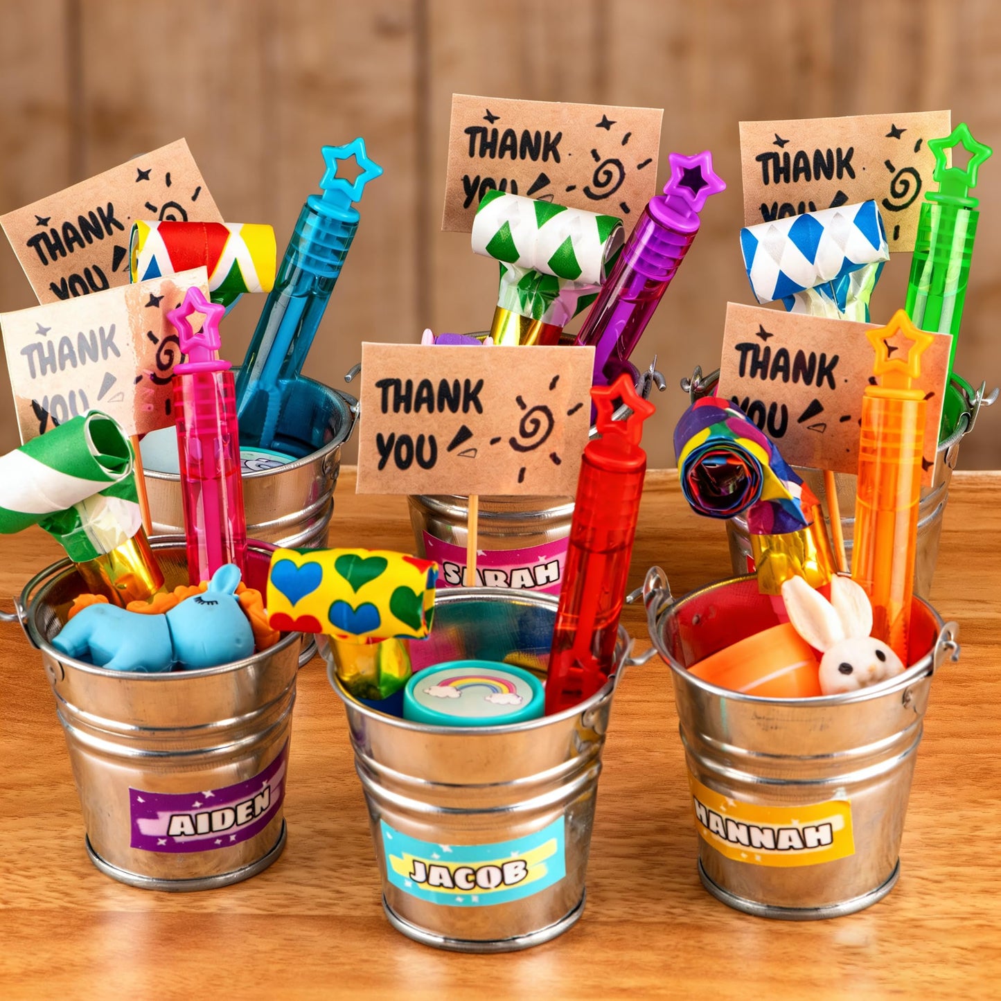 Baegzgx Mini Bubble Wands – 32-Piece Rainbow Star Set for Kids & Parties