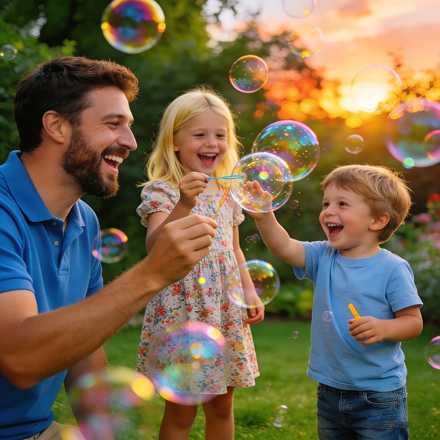 Baegzgx Mini Bubble Wands – 32-Piece Rainbow Star Set for Kids & Parties