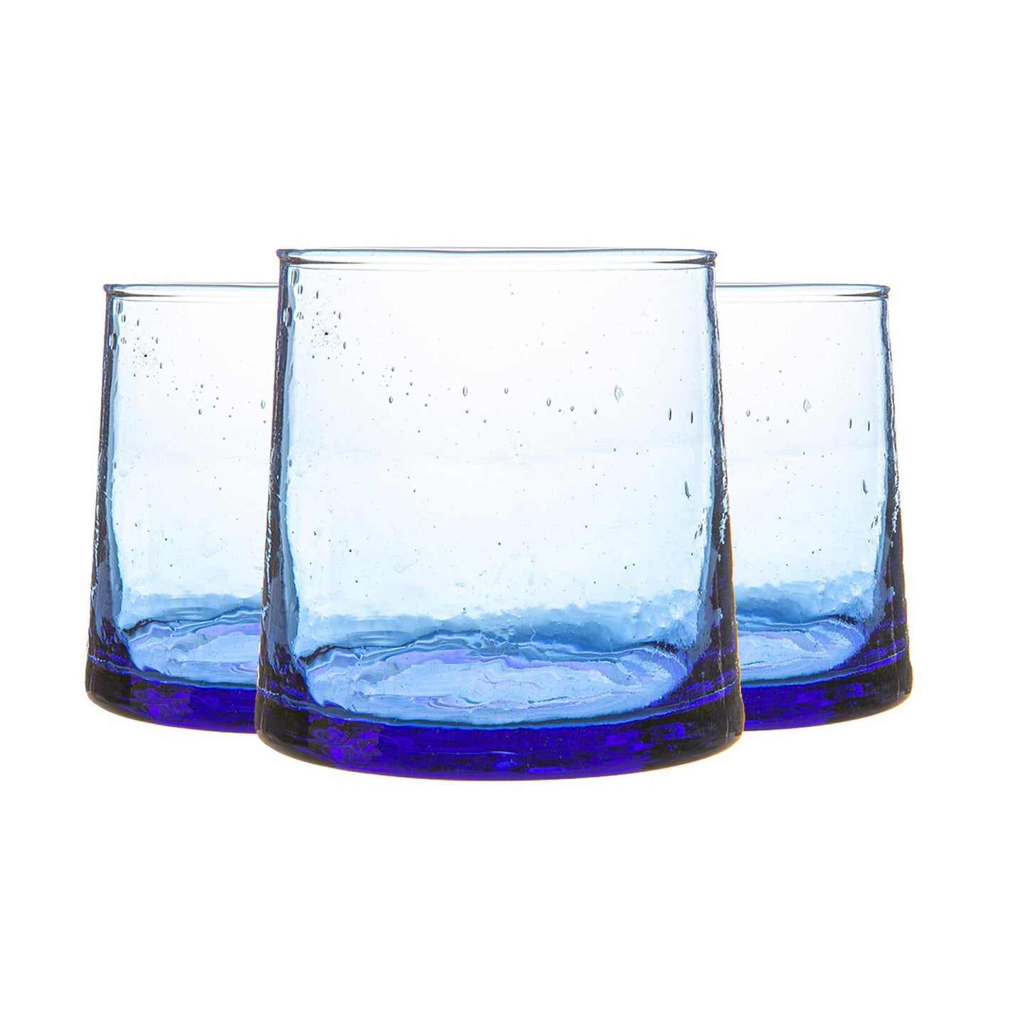 Recycled Glass Tea Light Holders - Pack of Three