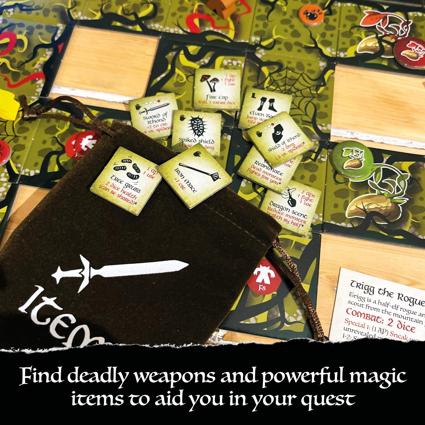 Bag of Dungeon 2: The Cursed Forest – Standalone or Expansion Dragon-Themed Board Game (1–4 Players, Ages 7+)