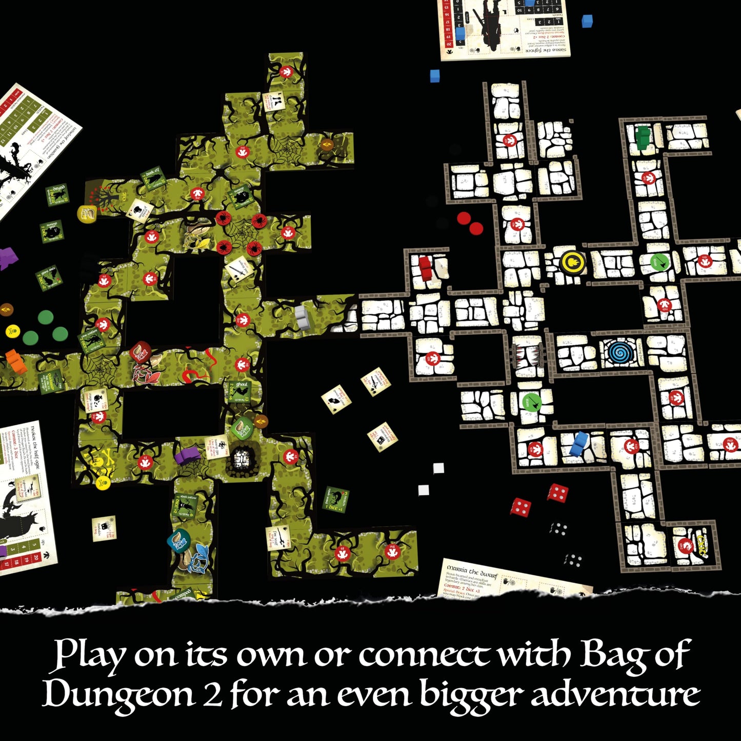 Bag of Dungeon – Fantasy Adventure Board Game for 1–4 Players (Ages 7+) | Portable Dungeon Crawl