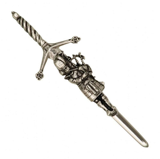 Bagpiper Highland Scottish Kilt Pin Antique Finish Kilt Pin