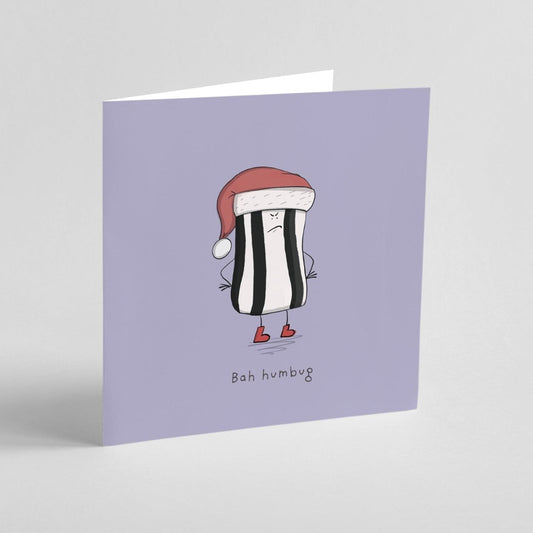 Bah Humbug Christmas Card – Funny Holiday Cards on Premium Square Cardstock