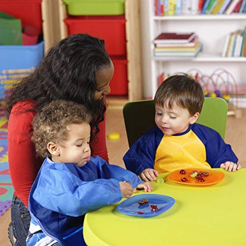 BAHABY Kids Art Smocks 2 Pack – Long Sleeve Painting Smocks with 3 Pockets