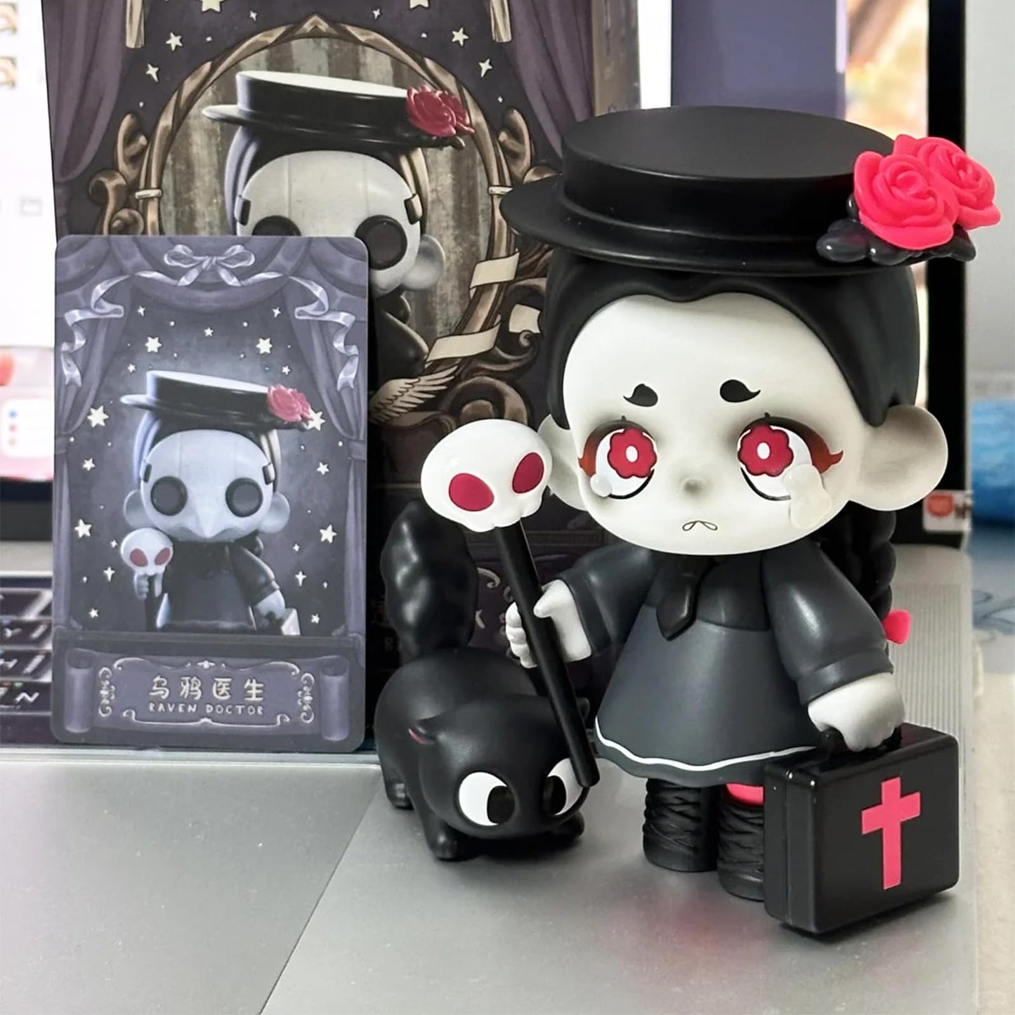Bahomu Anime Blind Box – 12cm Kasa Not a Villain PVC Figure for Desktop Display