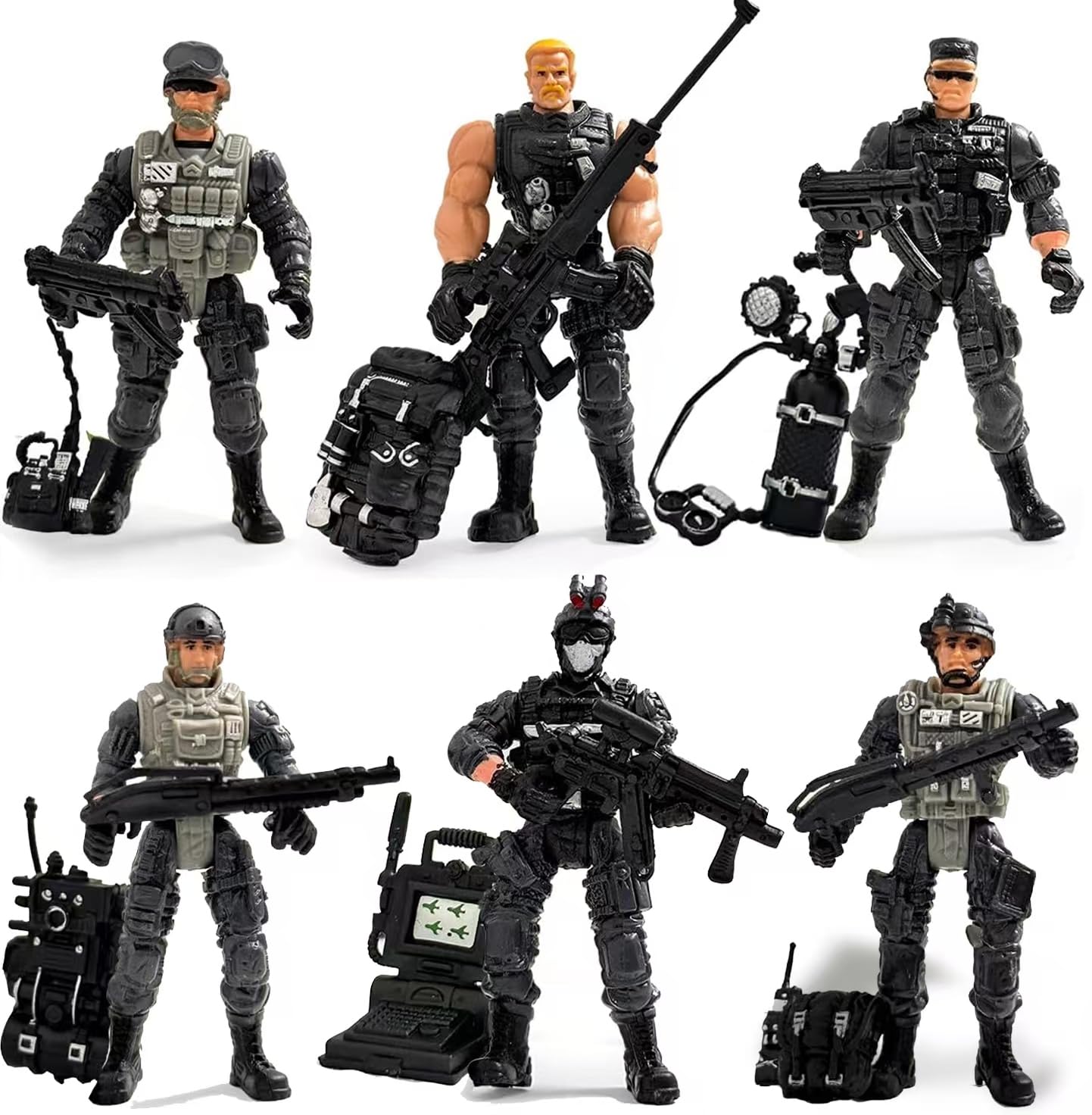 Baimiby Army Men Figures - 6-Piece Special Forces Set