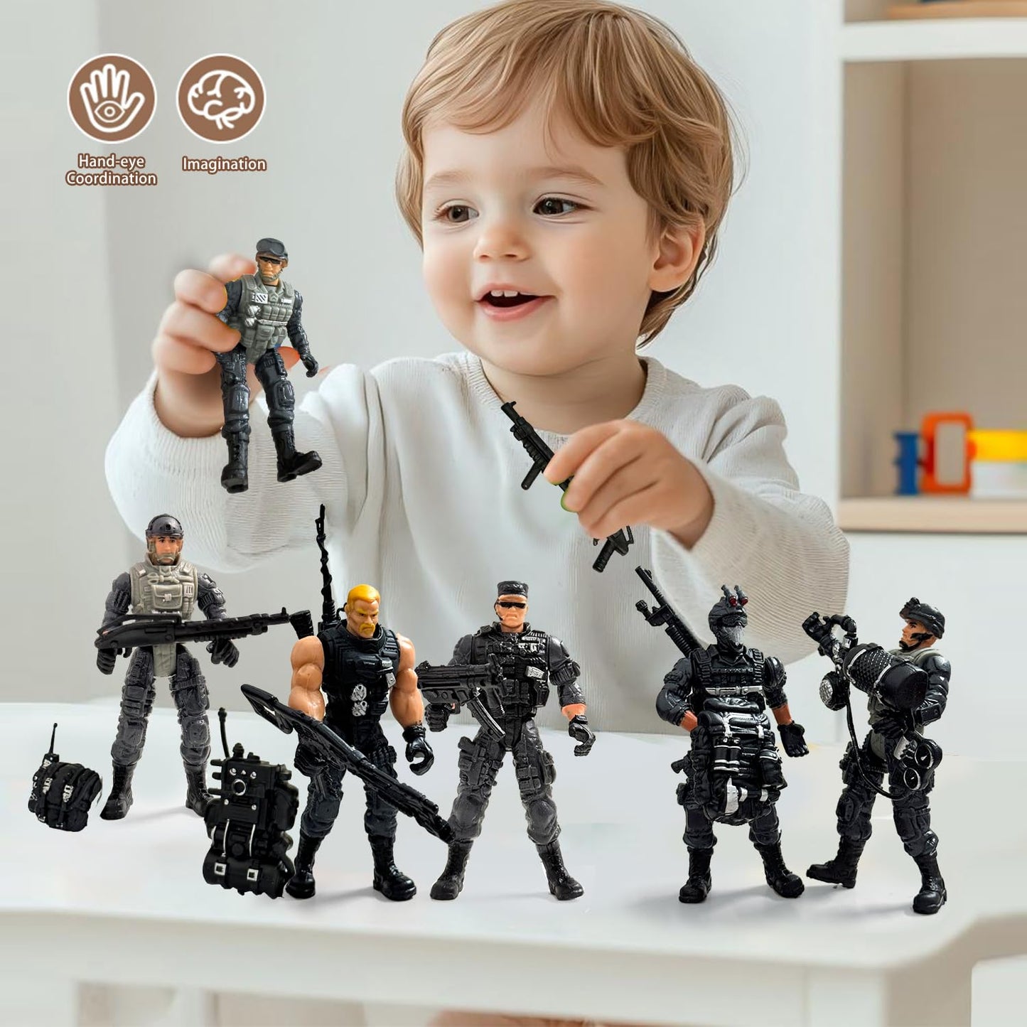Baimiby Army Men Figures - 6-Piece Special Forces Set