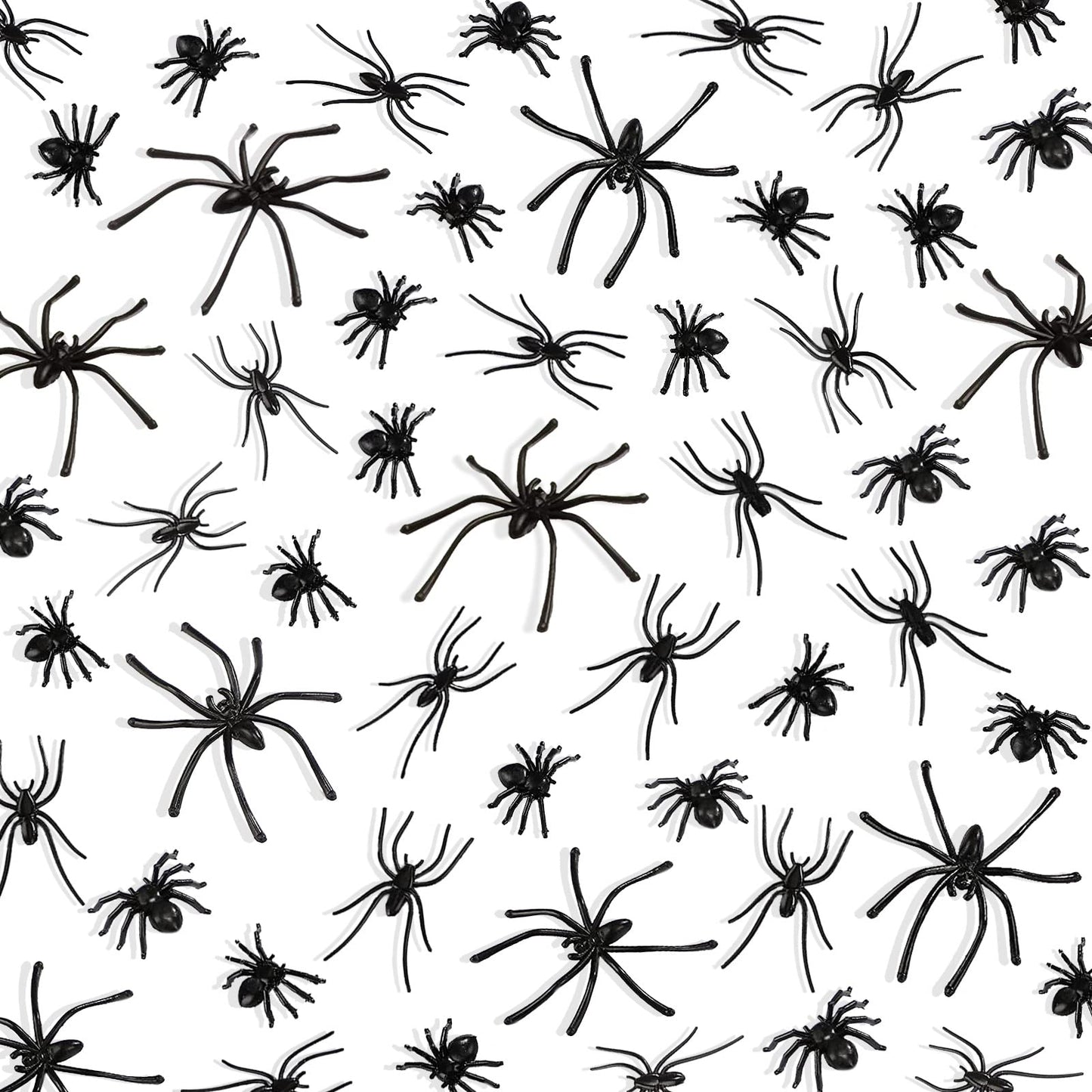 BAINFE 150Pcs Spider Set — Realistic 3 Sizes for Halloween Pranks & Decor