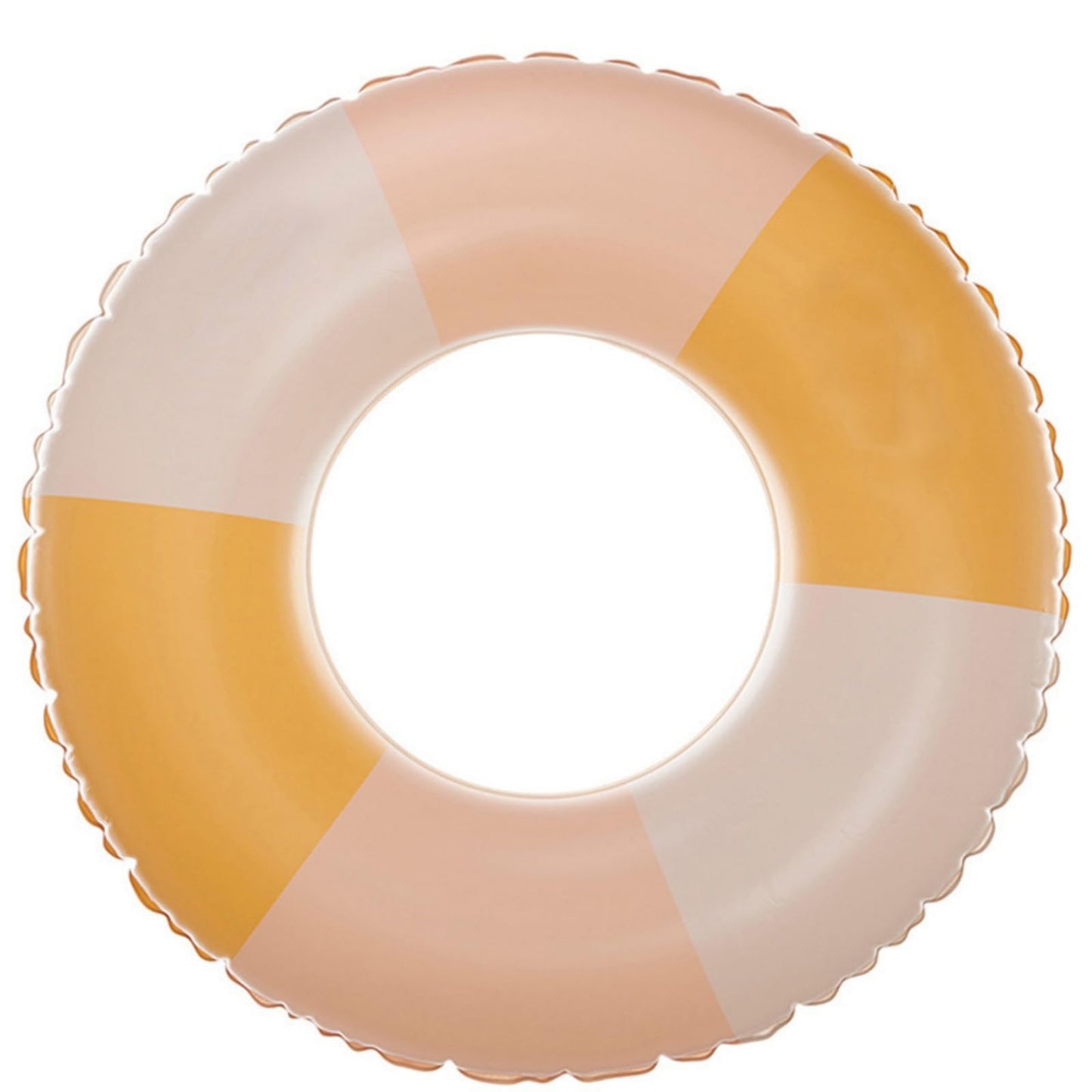 BAITEMJIA Pool Floats for Kids (Ages 5-10) Stripes Yellow - Durable PVC, Easy Inflate