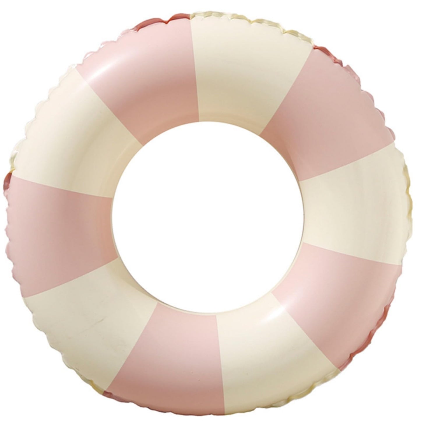 BAITEMJIA Stripes Pink Kids Pool Float – 23in Inflatable Ring for Ages 5-10