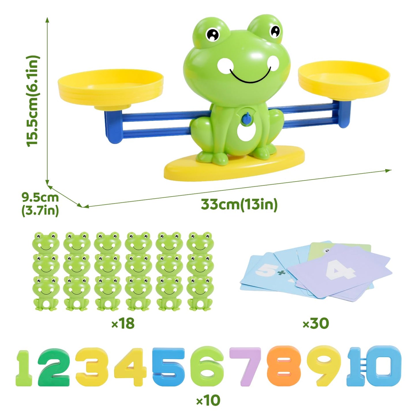 BAKAM Frog Balance Scale Toy – Montessori Math Games for Kids 3+ | STEM Educational Toys