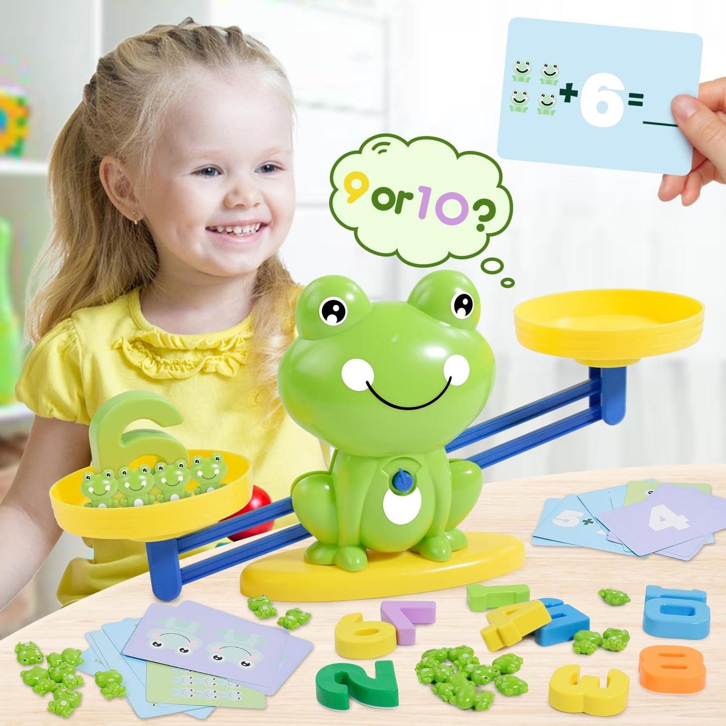 BAKAM Frog Balance Scale Toy – Montessori Math Games for Kids 3+ | STEM Educational Toys