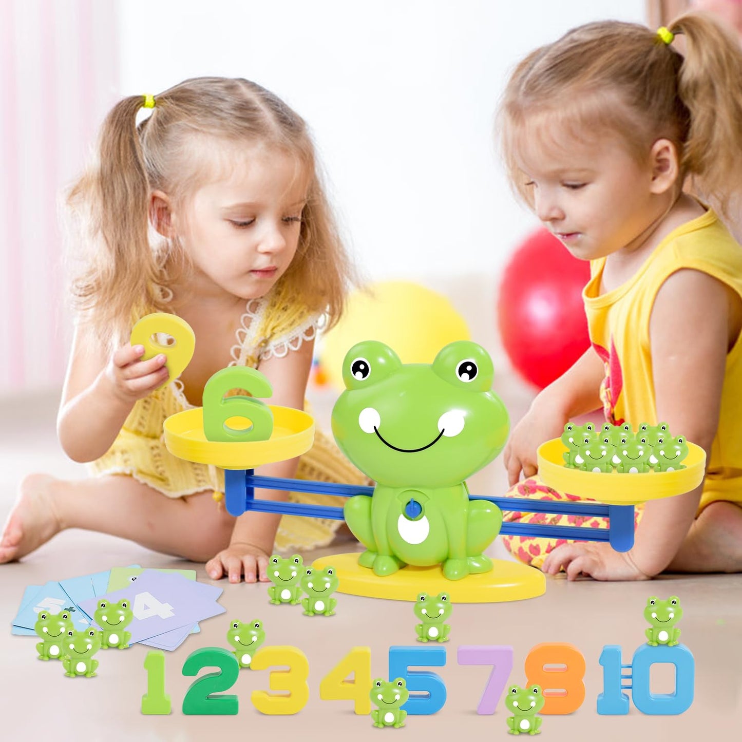 BAKAM Frog Balance Scale Toy – Montessori Math Games for Kids 3+ | STEM Educational Toys