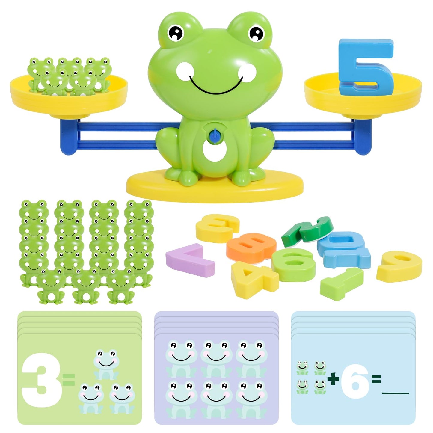 BAKAM Frog Balance Scale Toy – Montessori Math Games for Kids 3+ | STEM Educational Toys