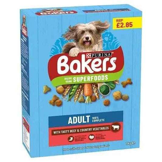 Bakers Adult with Tasty Beef & Country Vegetables 1kg (Case of 5)