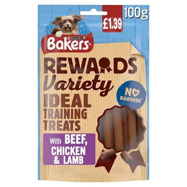 Bakers Rewards Variety with Beef, Chicken & Lamb 100g (Case of 8)