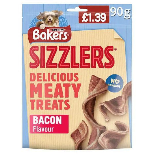Bakers Sizzlers Bacon Flavour 90g (Case of 6)