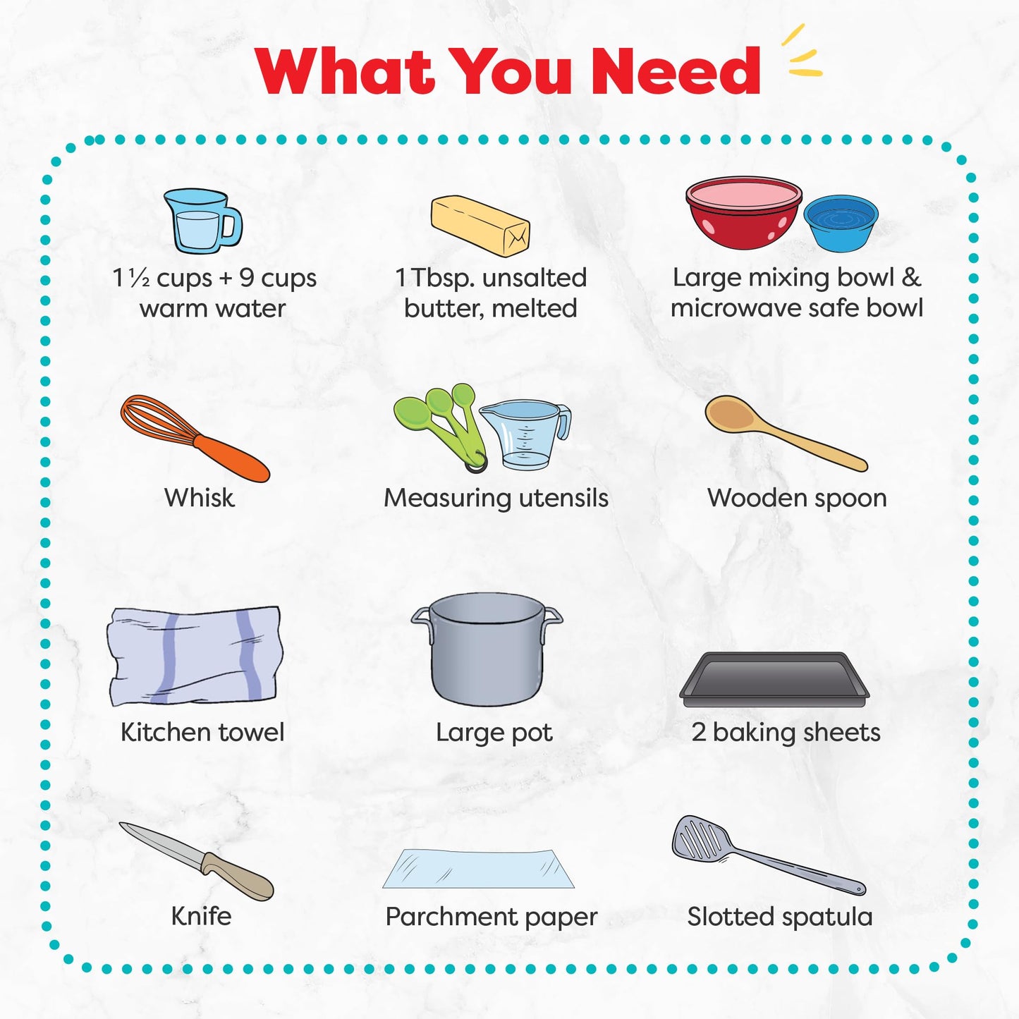 Baketivity Pretzel Making Kit for Kids 5-12+ | Hands-On Baking Set with Recipe & Ingredients