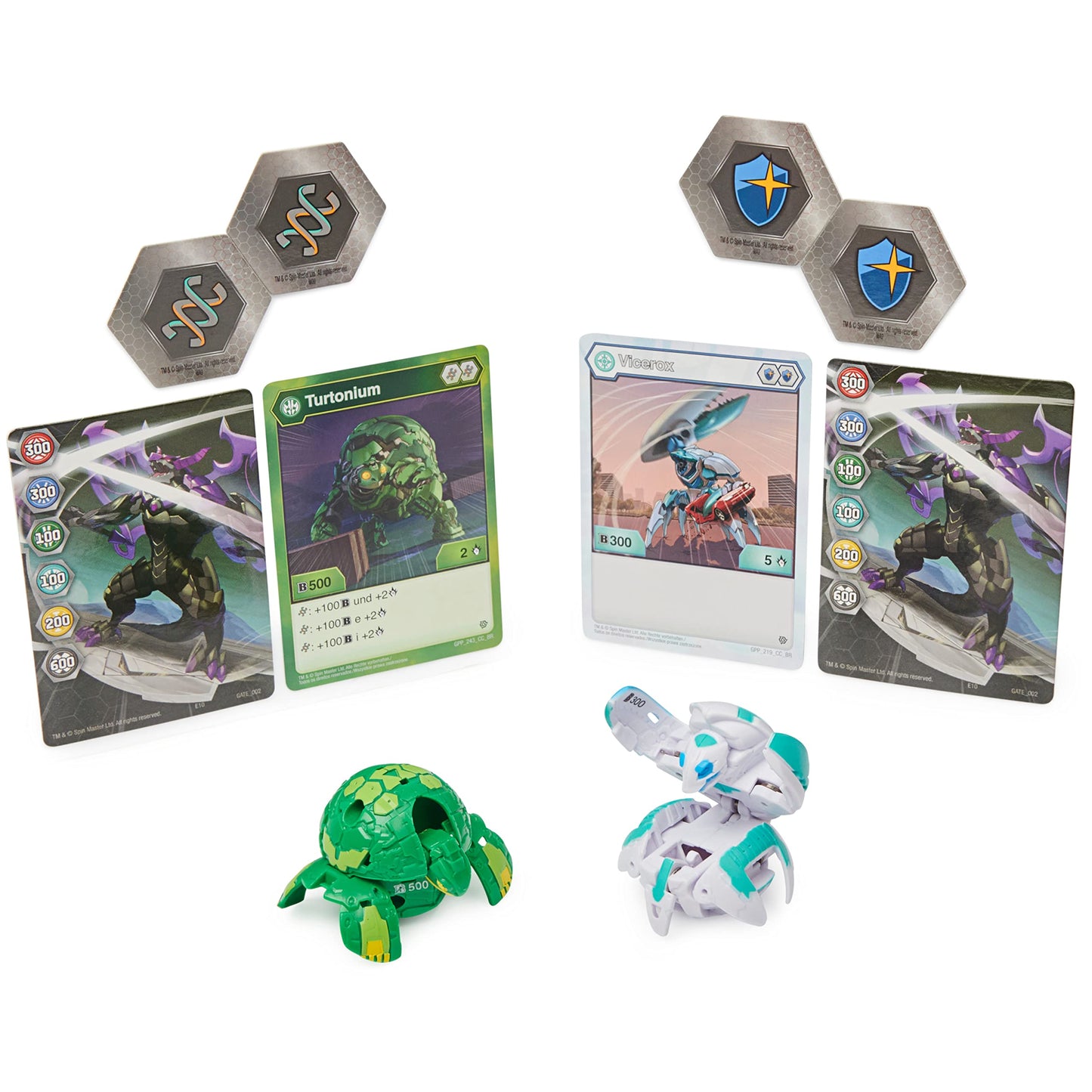 Bakugan Baku-Tin Premium Storage Tin with 2 Mystery Bakugan — Ages 6+
