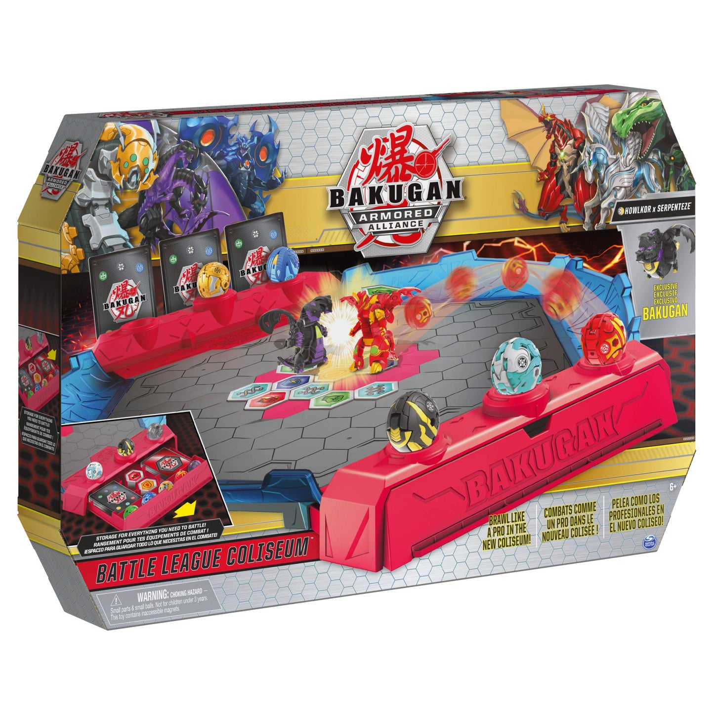 Bakugan Battle League Coliseum Deluxe Game Board – Exclusive Howlkor x Serpenteze