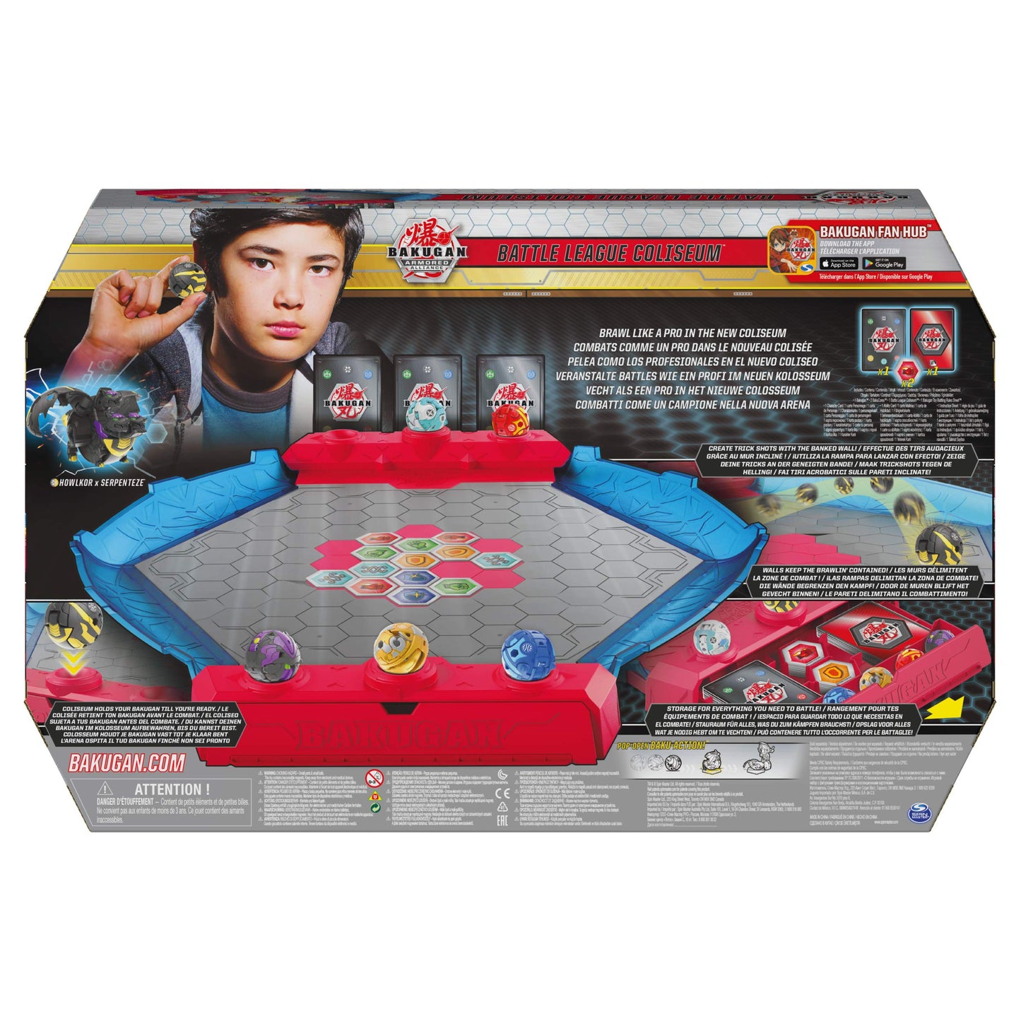 Bakugan Battle League Coliseum Deluxe Game Board – Exclusive Howlkor x Serpenteze