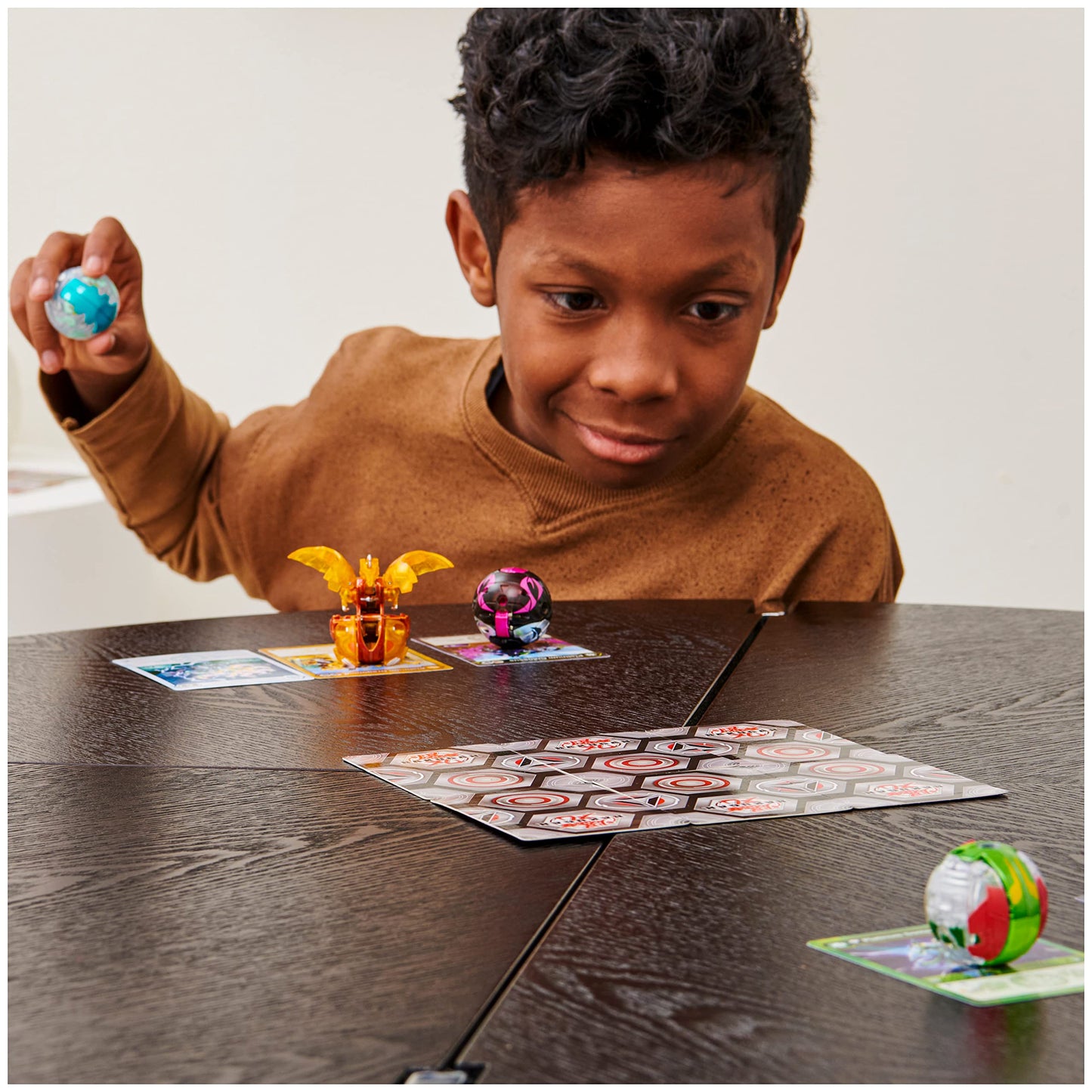 Bakugan Evolutions Dragonoid Red Platinum Series – True Metal Bakugan with 2 BakuCores & Character Card