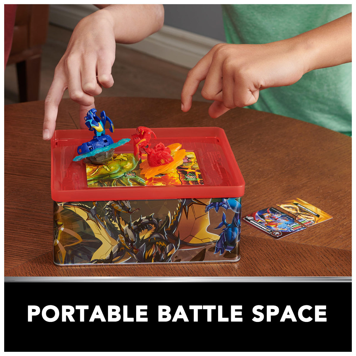 Bakugan Baku-tin with Special Attack Mantid — Spin, Storage & Customizable Battle Tin