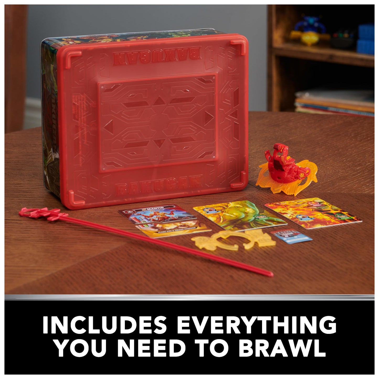 Bakugan Baku-tin with Special Attack Mantid — Spin, Storage & Customizable Battle Tin