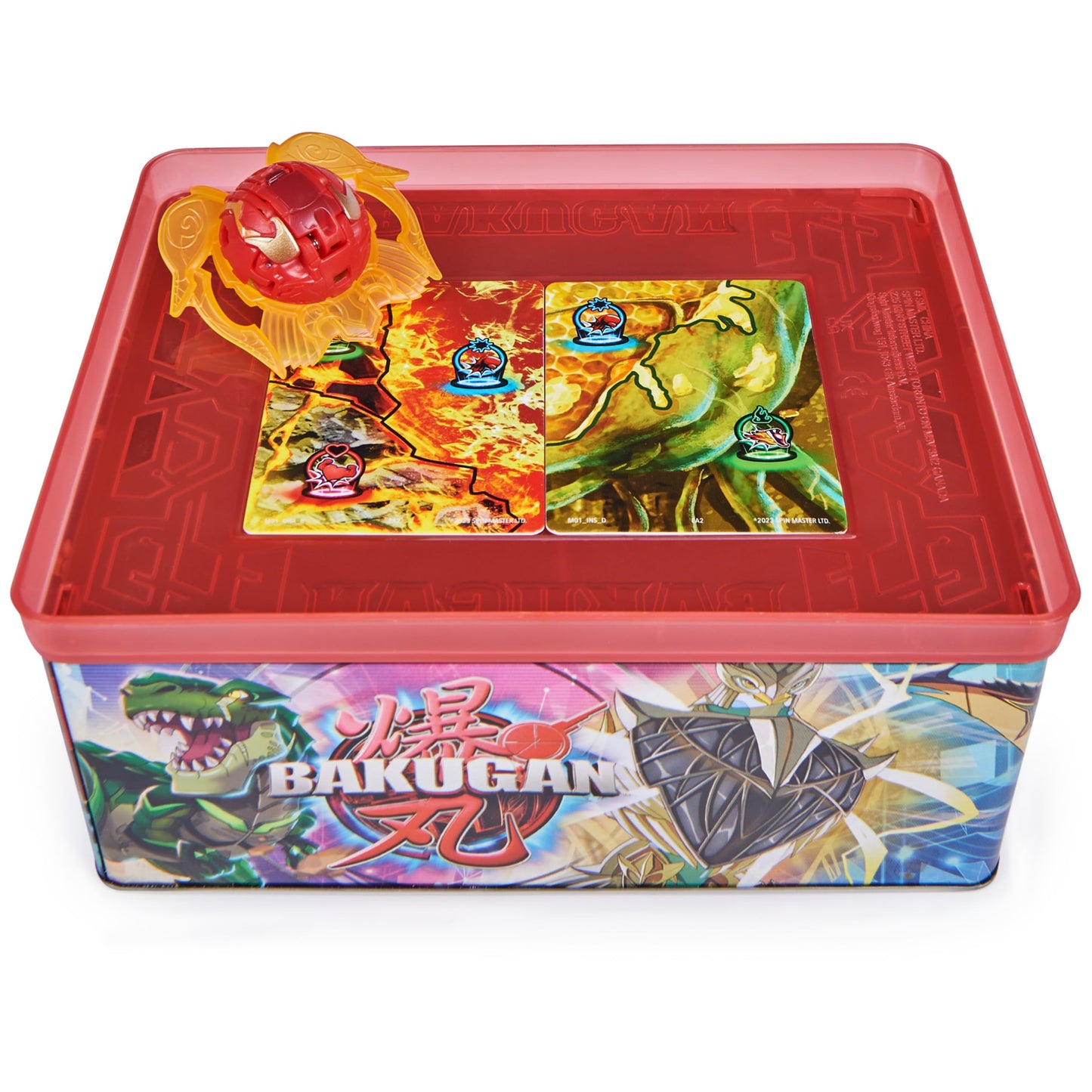 Bakugan Baku-tin with Special Attack Mantid — Spin, Storage & Customizable Battle Tin