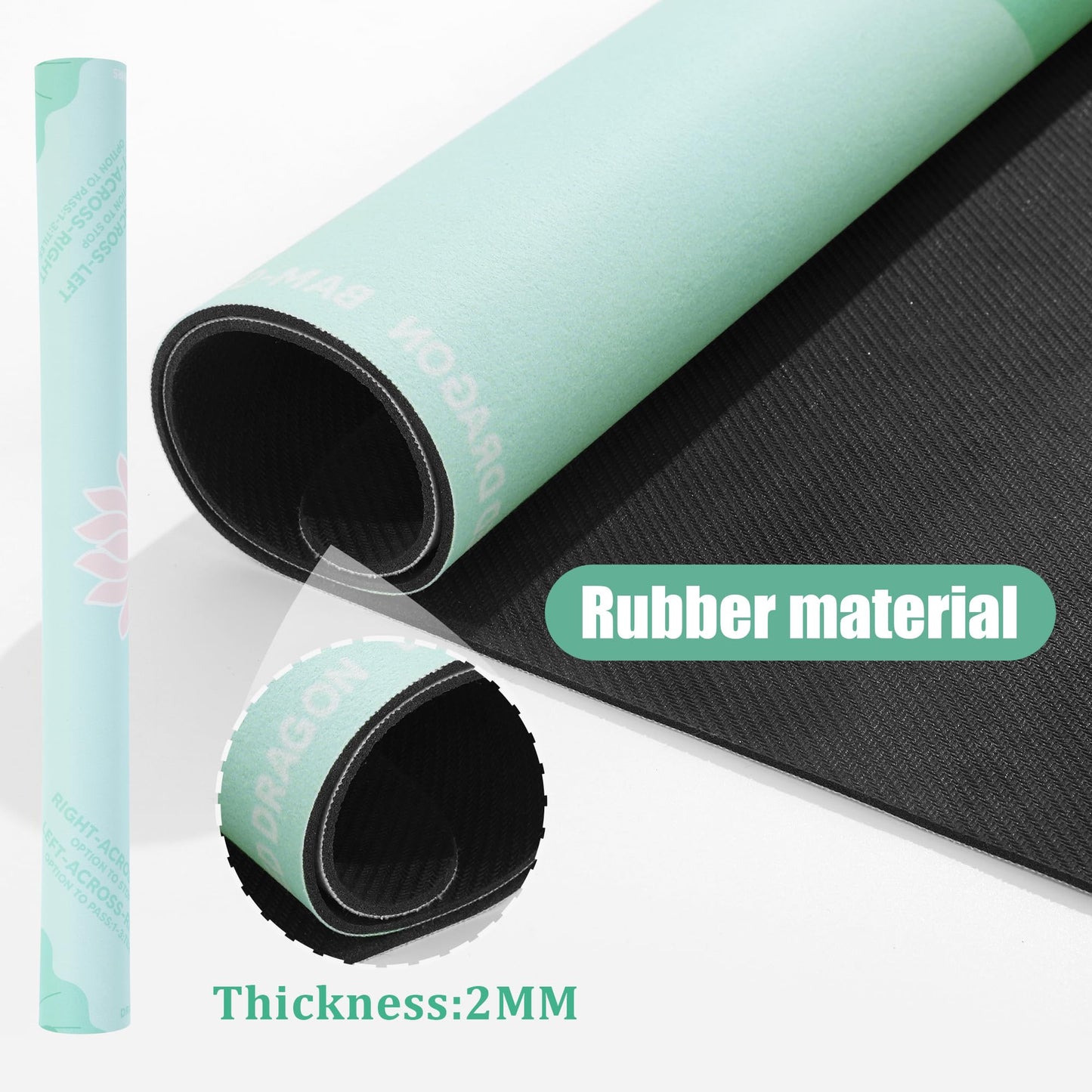 BALAPET Portable Mahjong Mat with Instructions – Anti-Slip, Noise-Reducing Table Cover (Green)