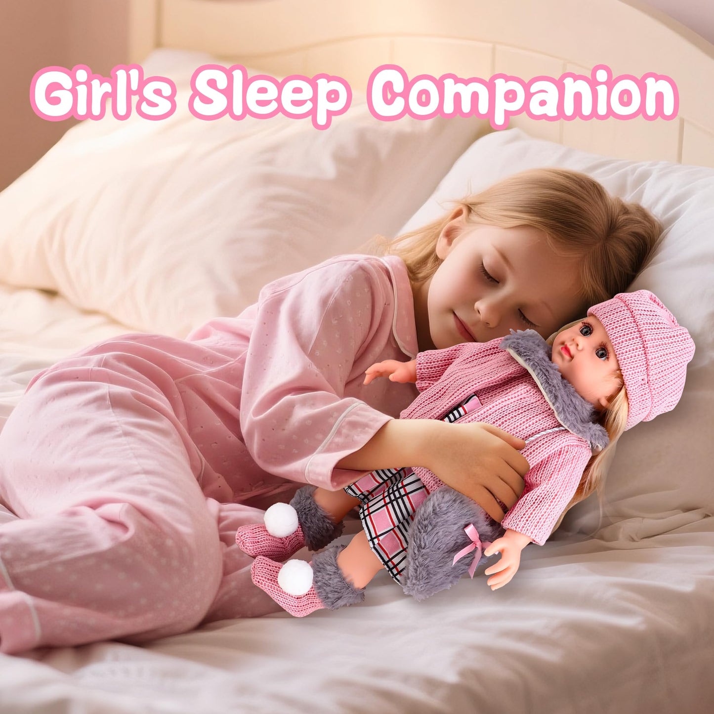Baljinder American 18-Inch Doll Clothes & Accessories — Touch The Music Girl Doll Set (Hats, Dresses, Scarves, Bags) Gift for Kids 3+